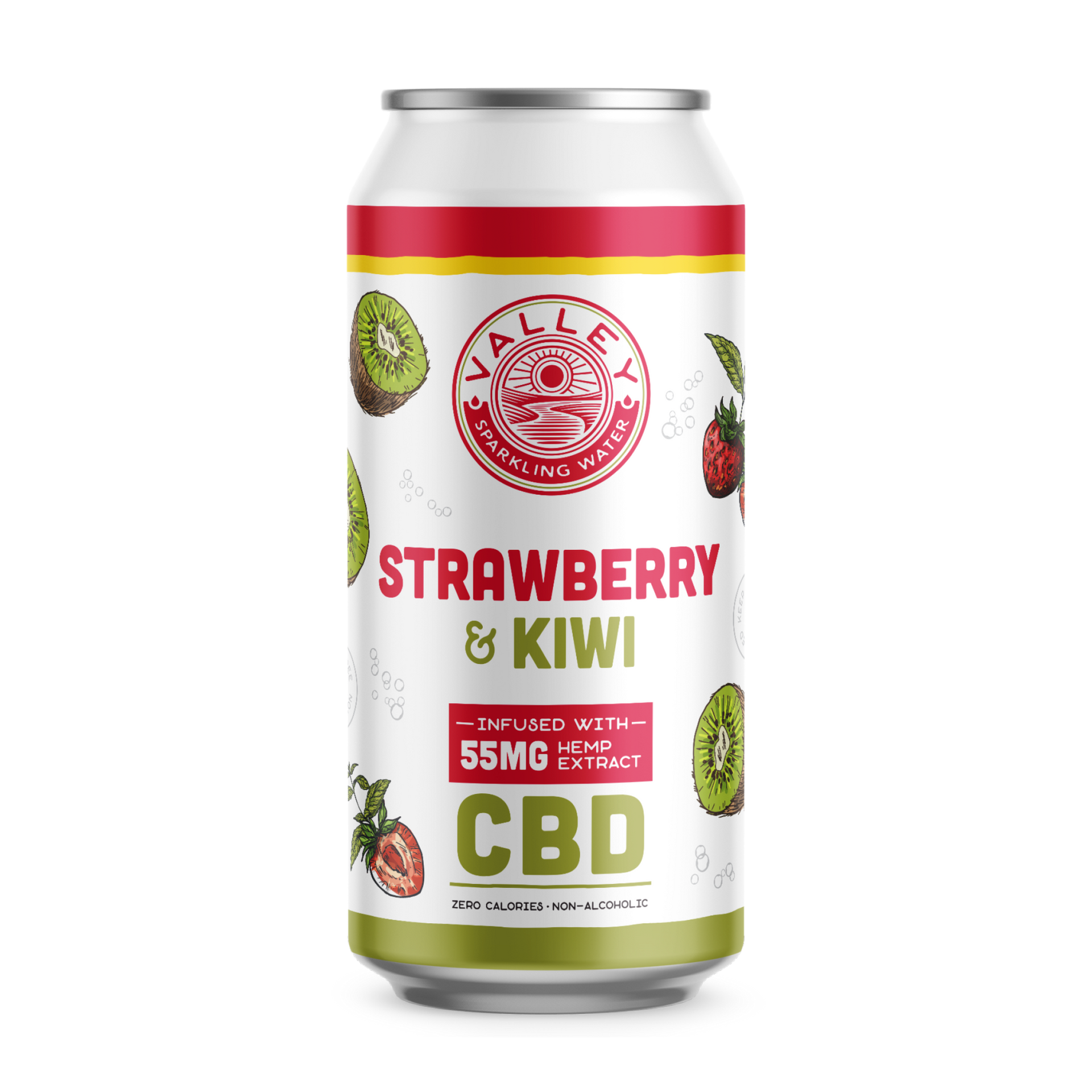 Strawberry Kiwi 55MG – Valley Sparkling Water