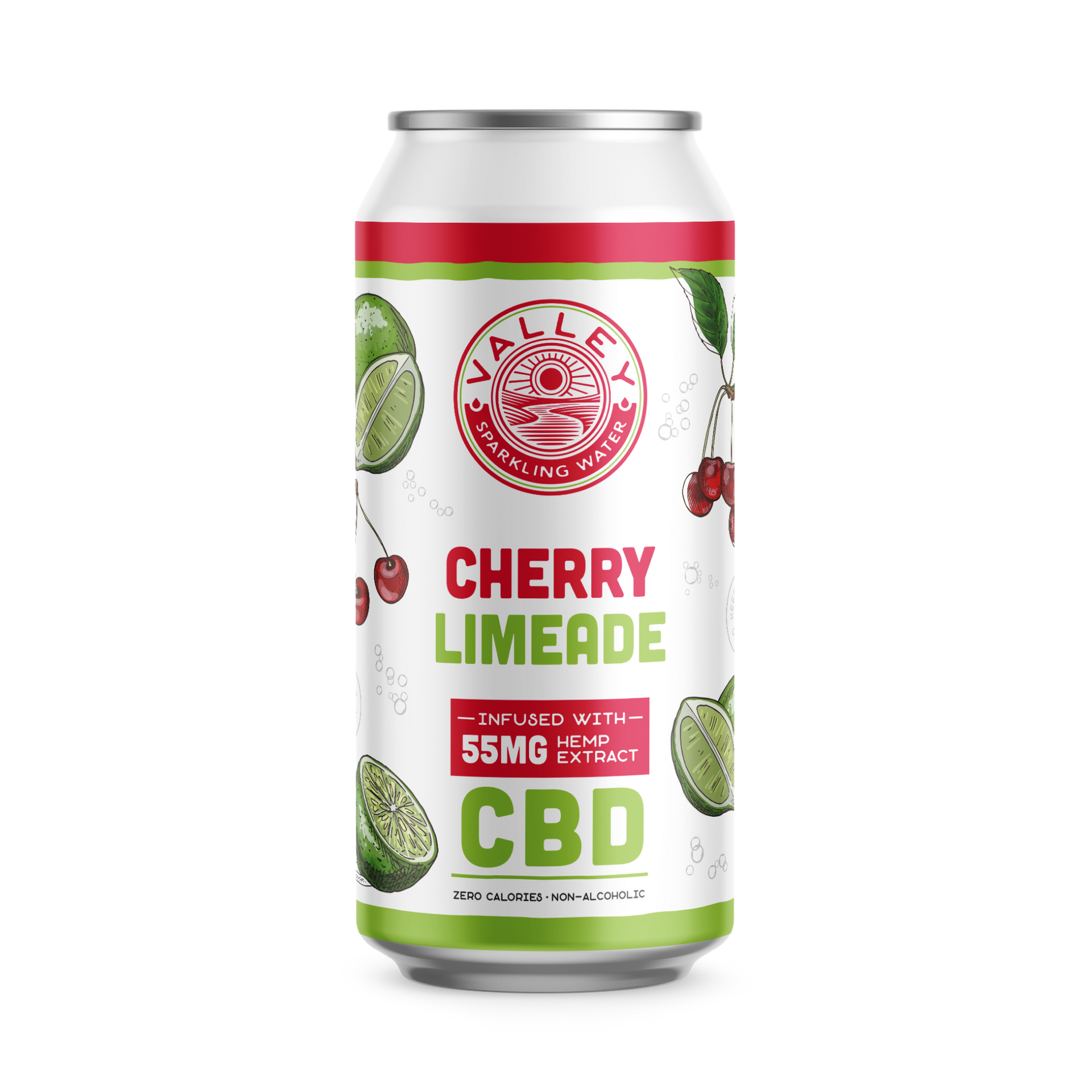 Cherry Limeade 55 MG – Valley Sparkling Water